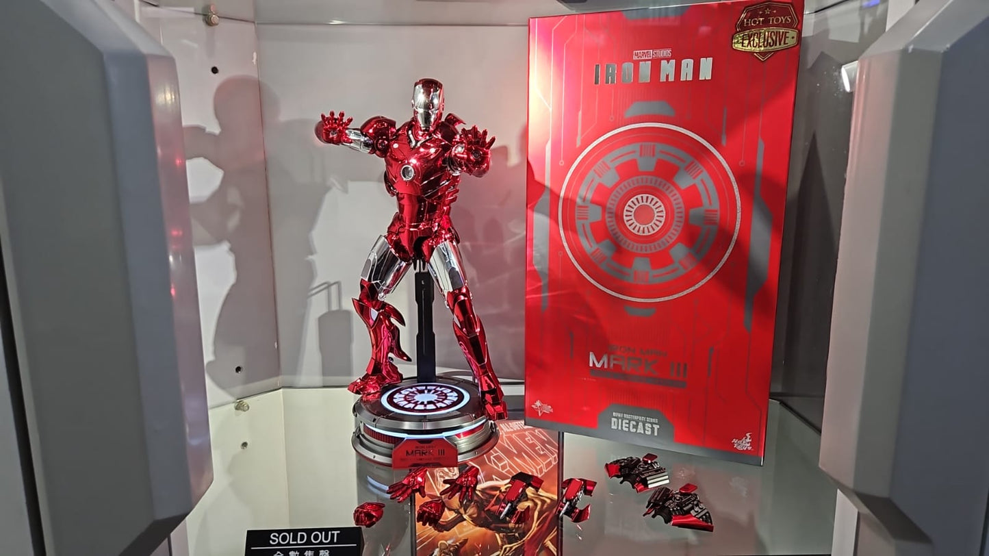 MMS744D64 <<Iron Man>> 1:6 Diecast Iron Man Mark III (Red & Chrome Version)